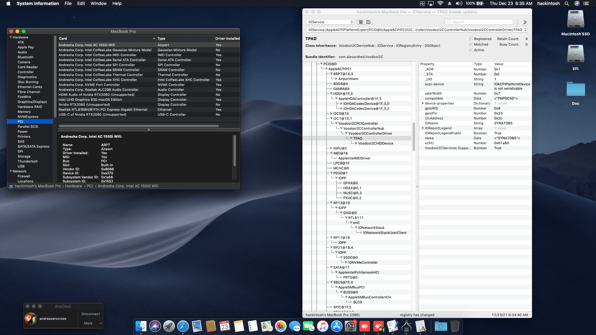 Lenovo Legion Y740 15IRHG [CoffeeLake   Intel UHD 630 + I2C]   OpenCore 9
